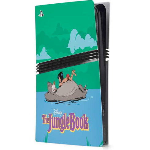 Disney Jungle Book Mogli and Baloo Swim PS5 Pro Console Skin
